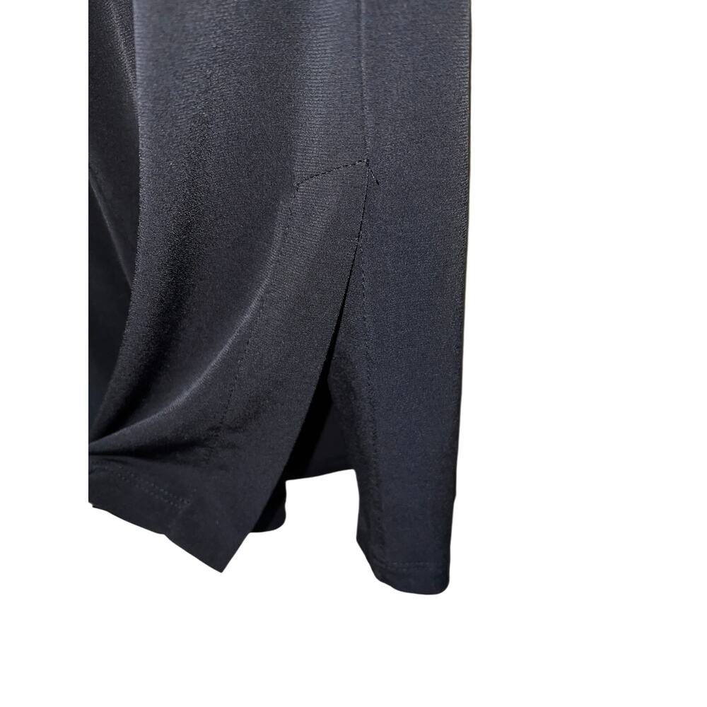 Susan Graver Black Cropped Pants with Side Slits - Picture 5 of 11